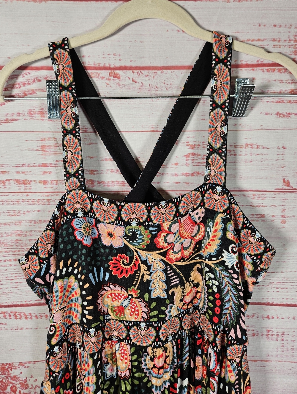 Boden Halter Cross Strap Paisley Print Maxi Dress - Picture 10 of 15